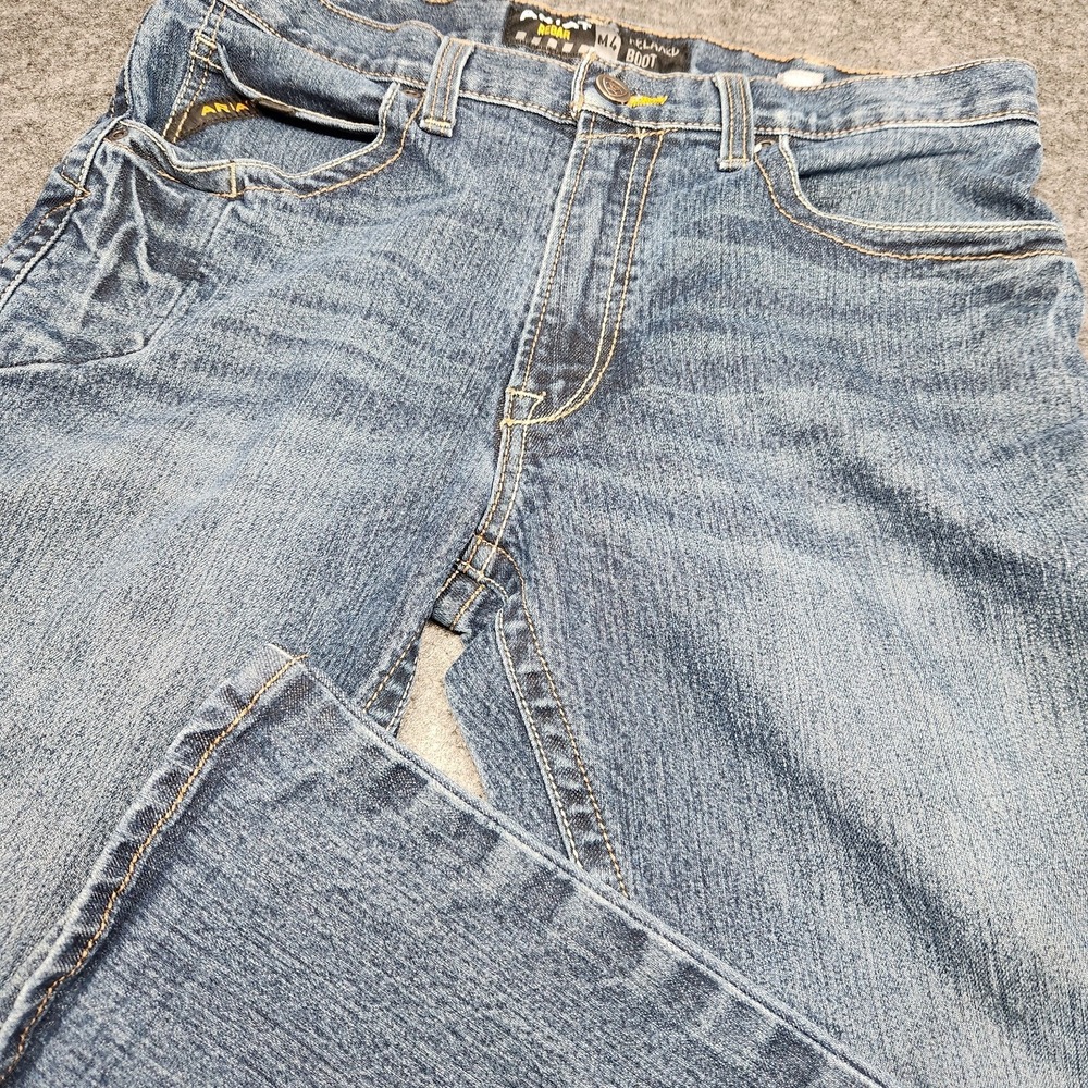 Ariat Mens Rebar M4 Relaxed Fit Bootcut Workwear Western Jeans Stretch 34x30